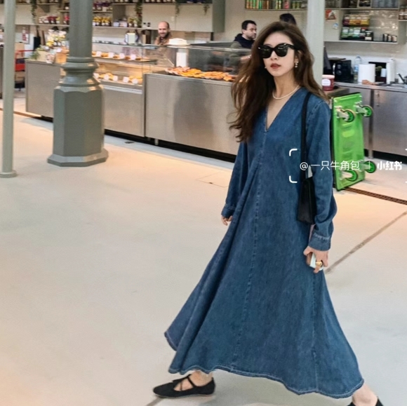 NWT Zara Long Denim Dress - 5216/052 - Picture 10 of 16